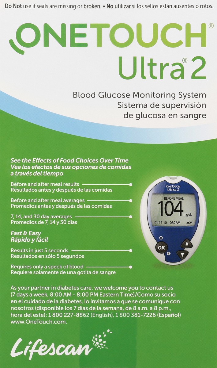 slide 2 of 9, OneTouch OTUltra2 System 30g mg US (LM), 1 ct