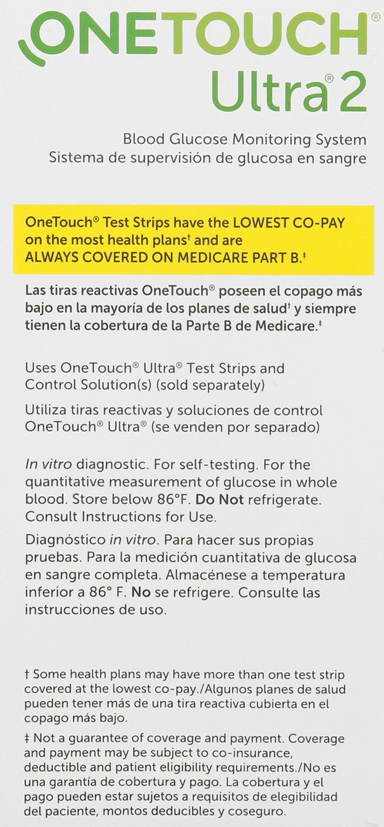 slide 3 of 9, OneTouch OTUltra2 System 30g mg US (LM), 1 ct