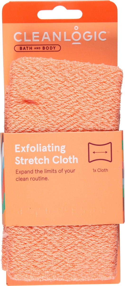 slide 6 of 9, Cleanlogic Stretch Bath And Shower Cloth, 1 ct