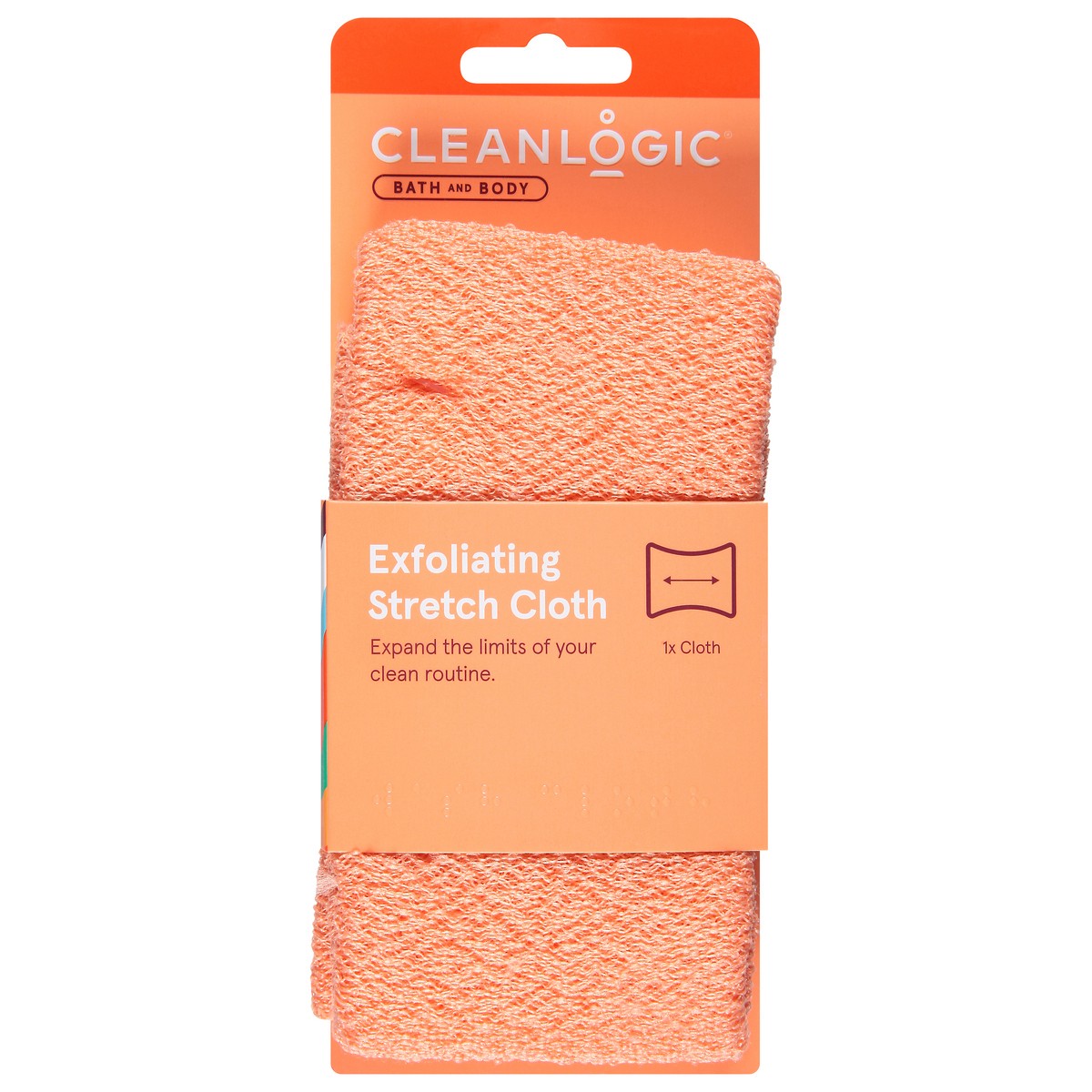 slide 1 of 9, Cleanlogic Stretch Bath And Shower Cloth, 1 ct