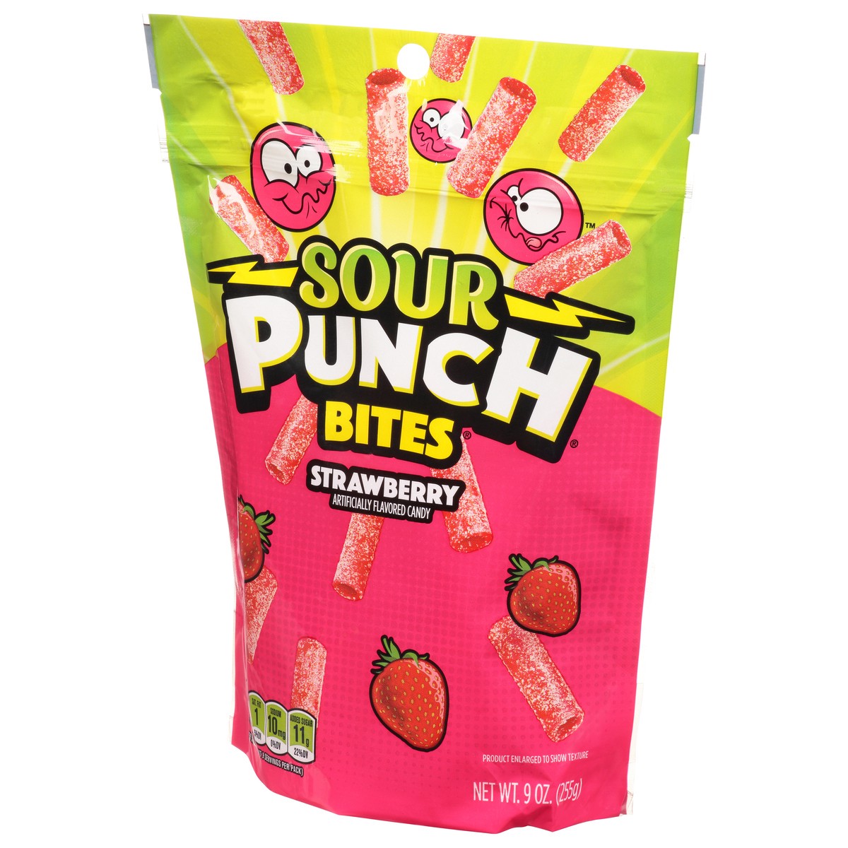 slide 12 of 12, Sour Punch Bites Strawberry Candy 9 oz, 9 oz