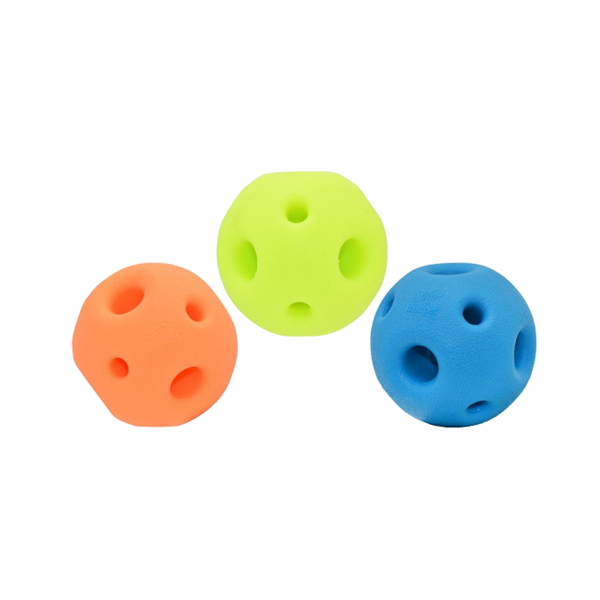 slide 1 of 1, Multipet Breese Ball 3 Assorted Colors (Blue, Orange, Green), 1 ct