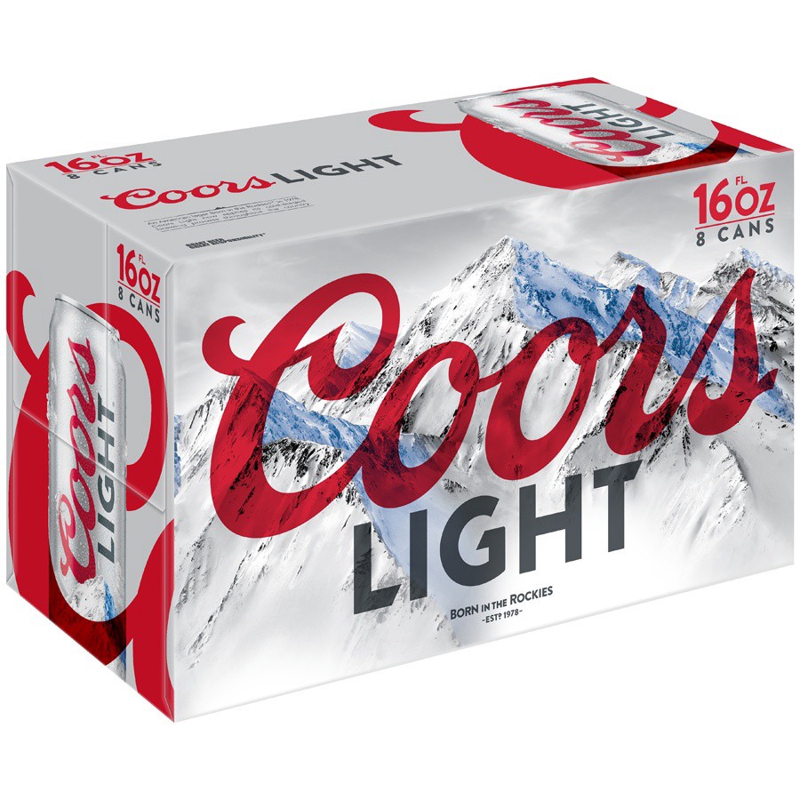 slide 3 of 6, Coors Light Cans, 128 fl oz