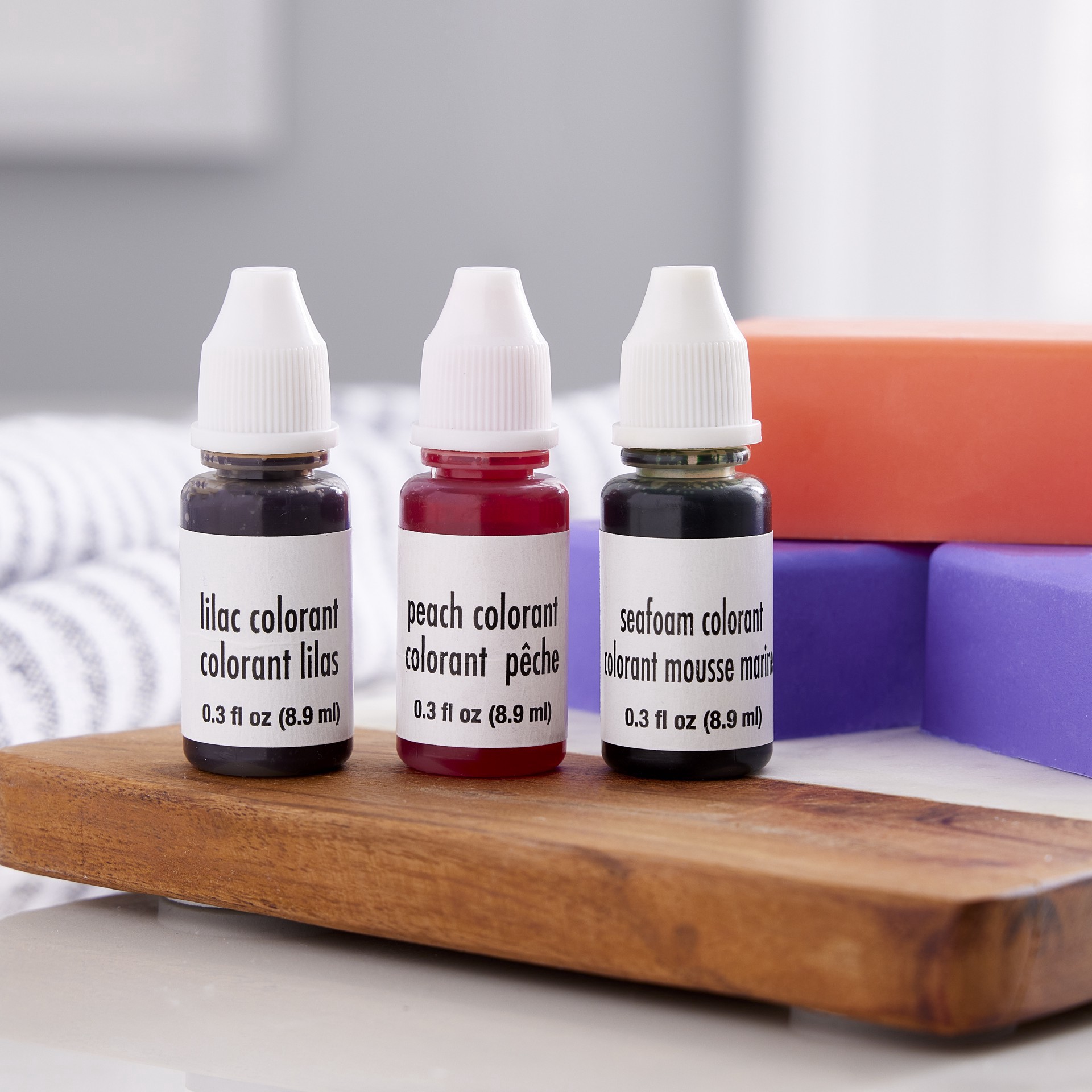 slide 2 of 2, Lilac, Peach & Seafoam Soap Colorants By Make Market, 0.3 fl oz