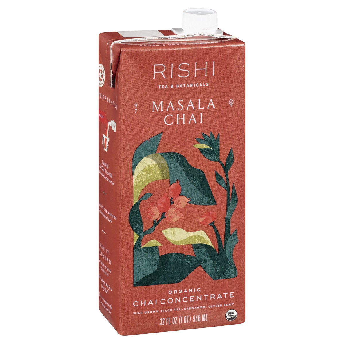 slide 13 of 13, Rishi Organic Masala Chai Concentrate 32 oz, 32 oz