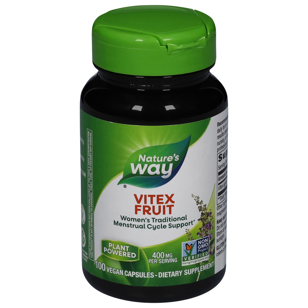 slide 1 of 5, Nature's Way Capsules 400 mg Vitex Fruit 100 Capsules, 100 ct