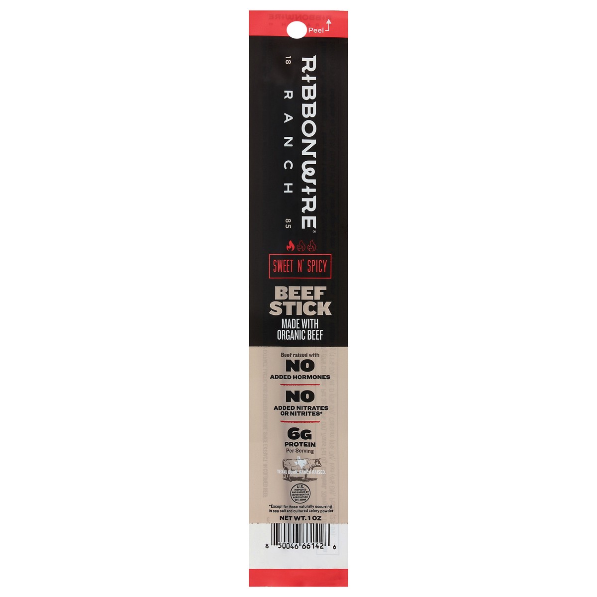 slide 1 of 14, Ribbonwire Ranch Mild Sweet N' Spicy Beef Stick 1 oz, 1 oz