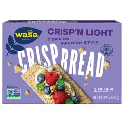 Wasa Crisp 'n Light 7 Grains Crispbread 4.9 oz