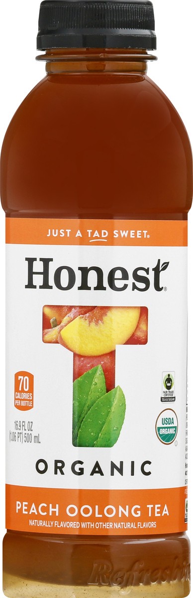 slide 5 of 10, Honest Teas Organic Peach Oolong Tea - 16.9 fl oz, 16.9 fl oz