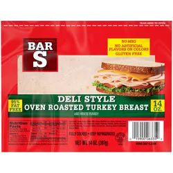 Bar-S Deli Style Oven Roasted Turkey Breast 14 oz. Pack