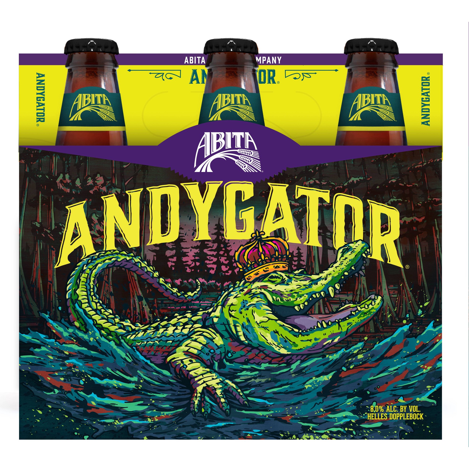 slide 1 of 1, Abita andygator, 6 ct; 12 fl oz