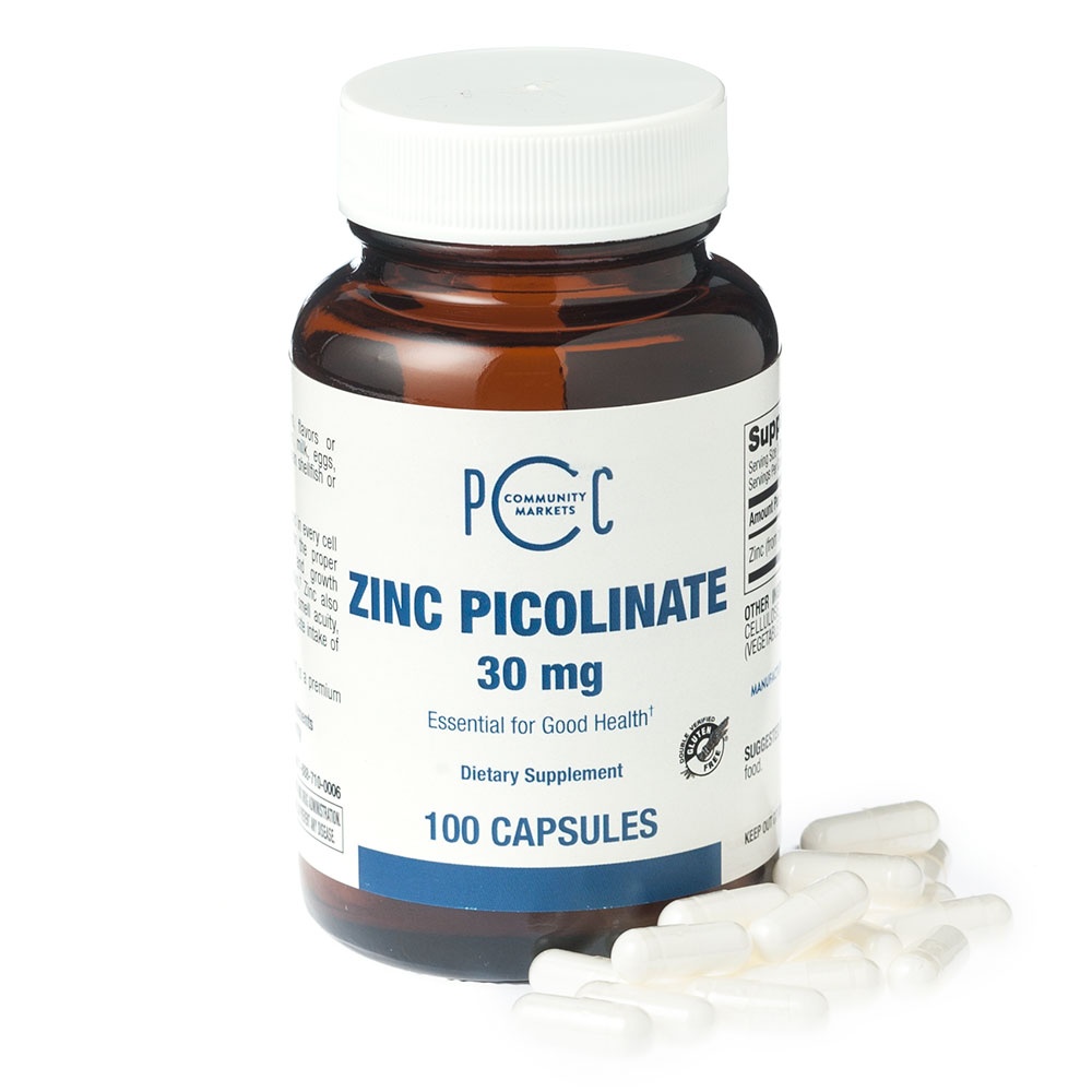 slide 1 of 1, PCC Zinc Picolinate, 100 ct