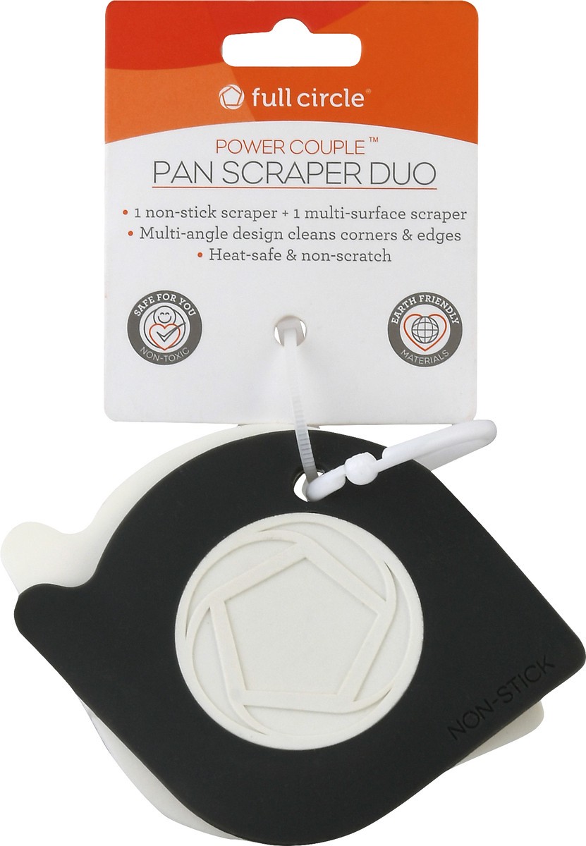 slide 1 of 9, Full Circle Power Couple Pan Scraper Duo 1 ea, 1 ct