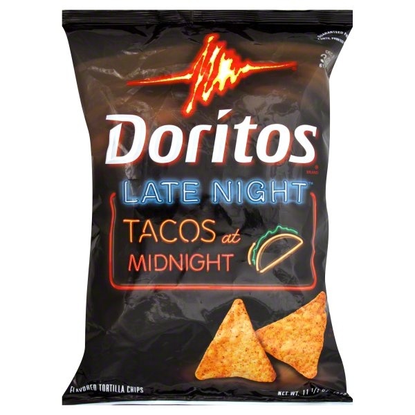 slide 1 of 1, Doritos Late Night Tacos Midni, 1 ct