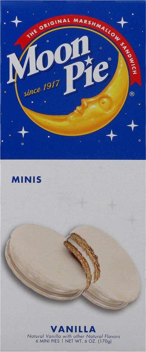 slide 13 of 14, Moon Pie Mini Vanilla, 6 ct