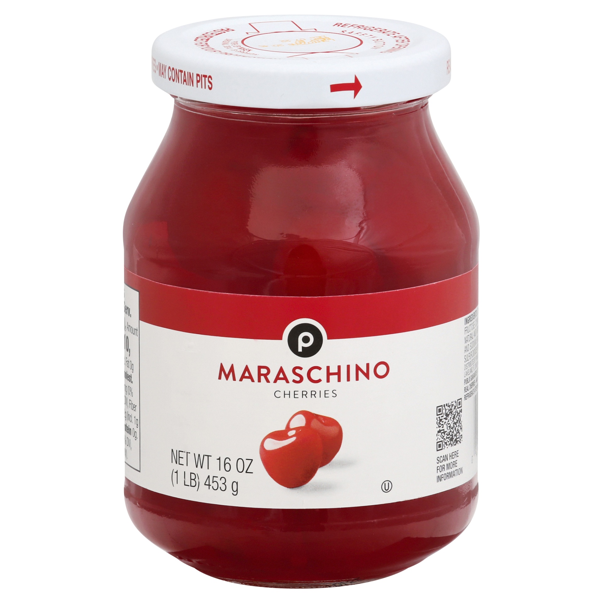 slide 1 of 1, Publix Maraschino Cherries, 16 oz