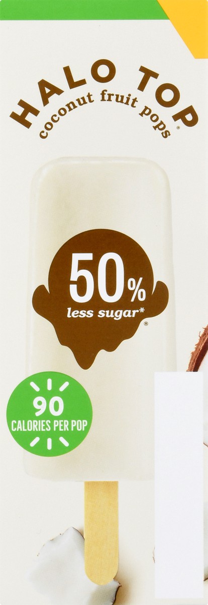 slide 7 of 9, Halo Top Coconut Fruit Pops, 6 Pack, 15 fl oz