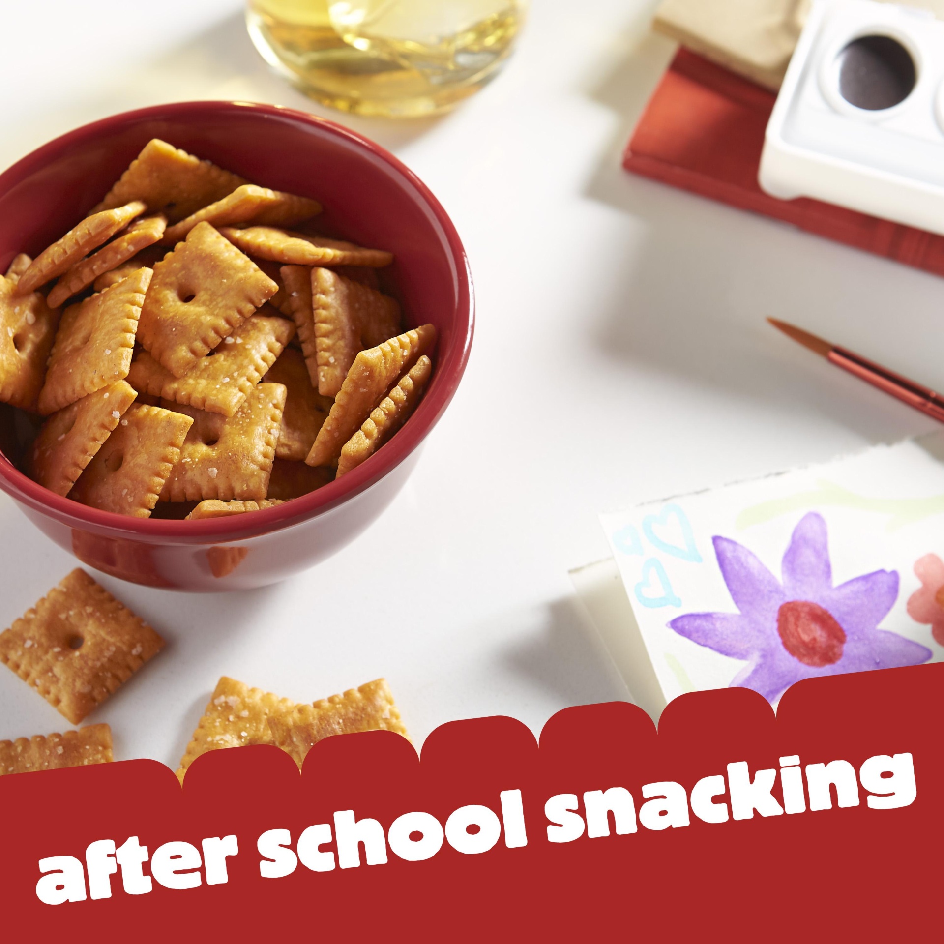 slide 7 of 7, Cheez-It Cheese Crackers, Baked Snack Crackers, Made with Whole Grain, 12.4 oz