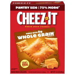 Cheez-It Cheese Crackers, Baked Snack Crackers, Office and Kids Snacks, Made with Whole Grain, 12.4oz Box, 1 Box