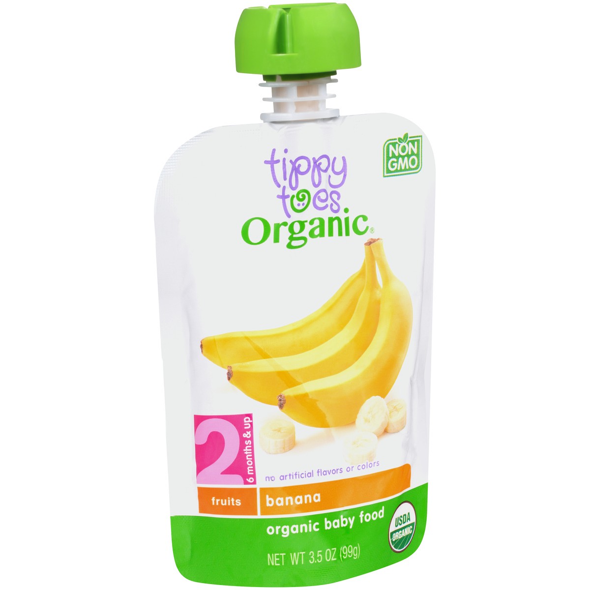 slide 10 of 14, Tippy Toes Organic 2 (6 Months & Up) Banana Baby Food 3.5 oz, 3.5 oz