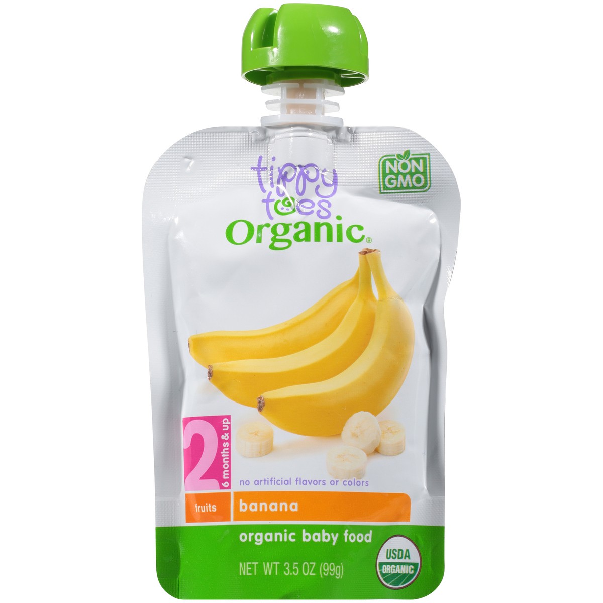 slide 6 of 14, Tippy Toes Organic 2 (6 Months & Up) Banana Baby Food 3.5 oz, 3.5 oz