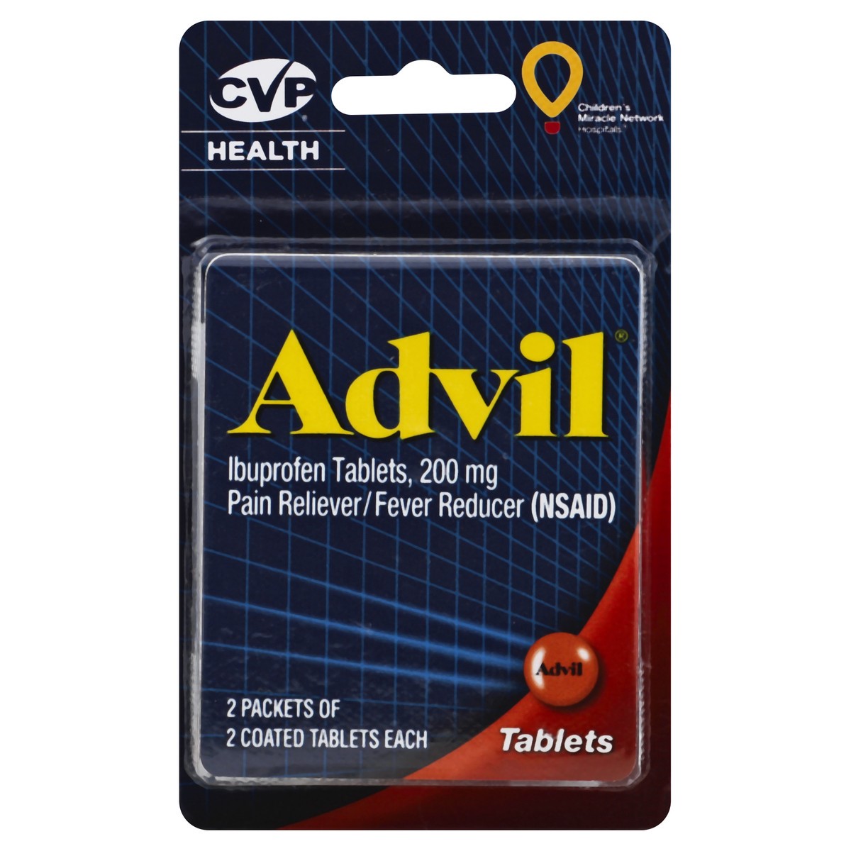 slide 5 of 8, CVP Advil 2 ea, 4 ct