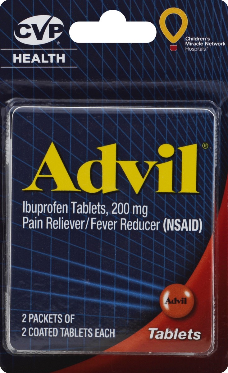 slide 1 of 8, CVP Advil 2 ea, 4 ct