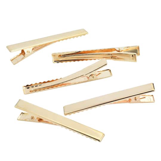 slide 1 of 3, 8.5mm Alligator Clip Blanks, 15ct. By Bead Landing, 5 mm