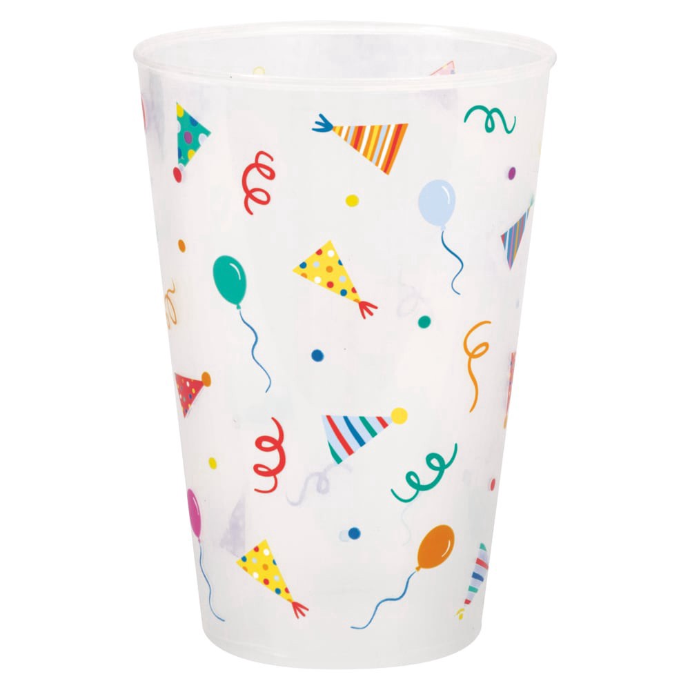 slide 1 of 1, Unique Reusable Plastic Cup Birthday Mayhem 6 ct / 16 oz, 6 ct; 16 oz