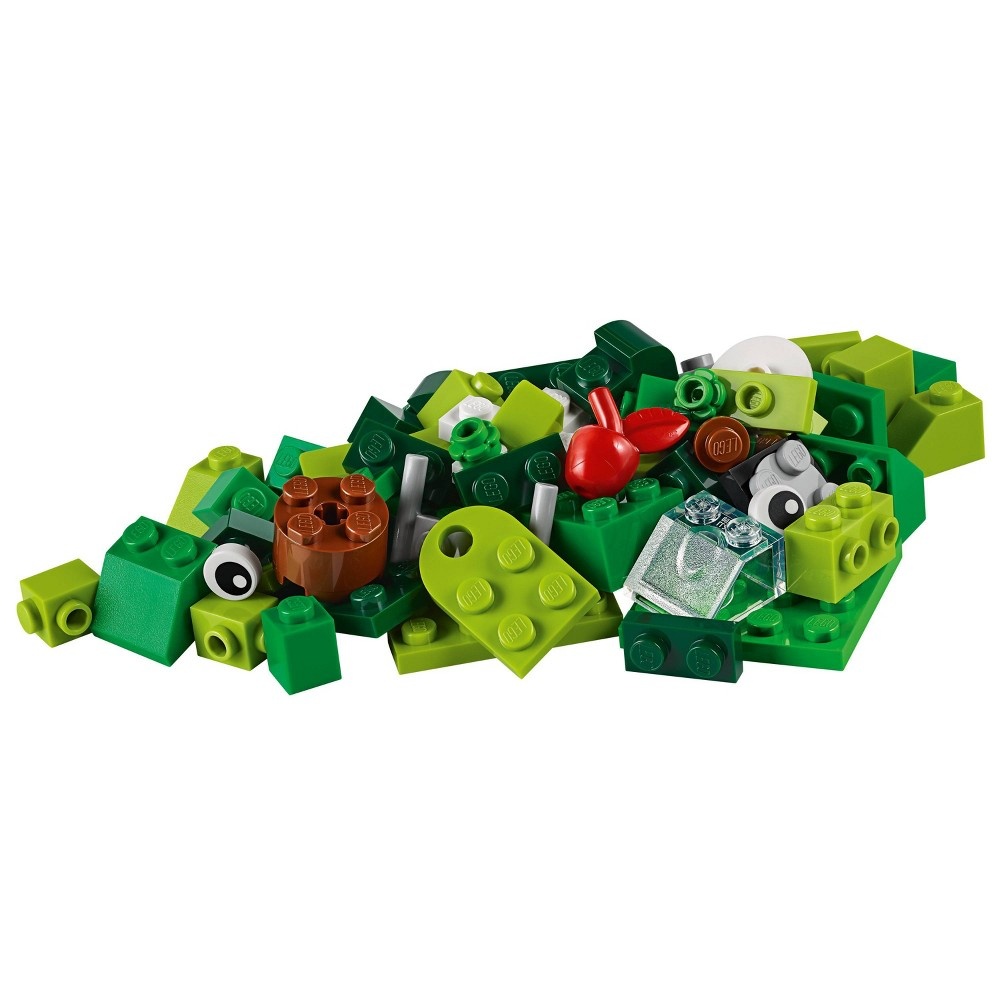 slide 2 of 7, LEGO Classic Creative Green Bricks 11007 Kids' Building Toy Starter Set, 1 ct