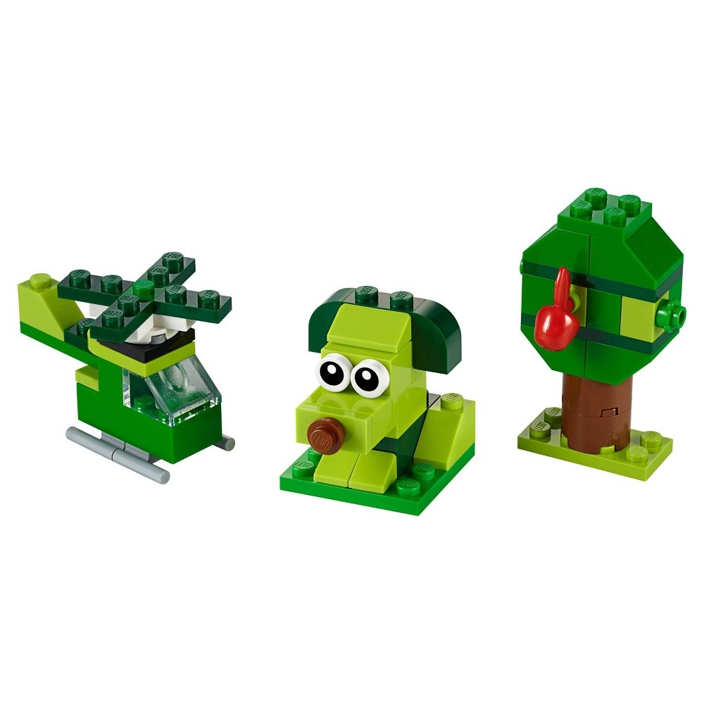 slide 3 of 7, LEGO Classic Creative Green Bricks 11007 Kids' Building Toy Starter Set, 1 ct