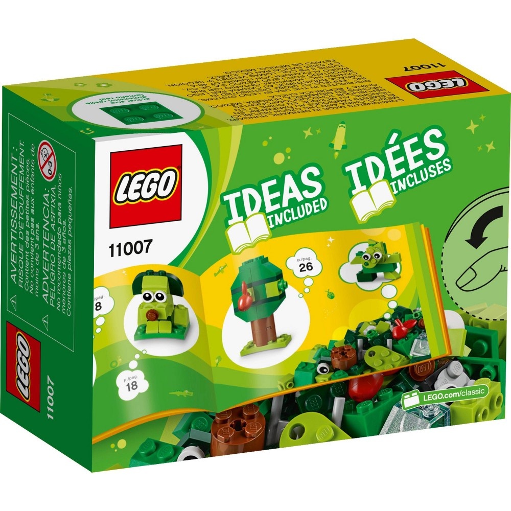 slide 5 of 7, LEGO Classic Creative Green Bricks 11007 Kids' Building Toy Starter Set, 1 ct
