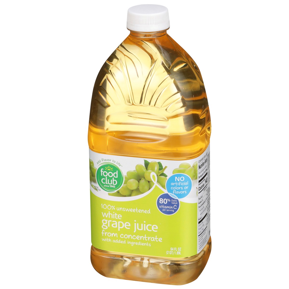 slide 3 of 9, Food Club 100% White Grape Juice, 64 fl oz