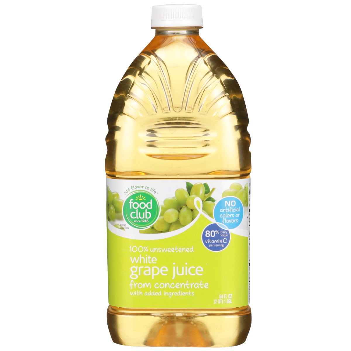 slide 8 of 9, Food Club 100% White Grape Juice, 64 fl oz