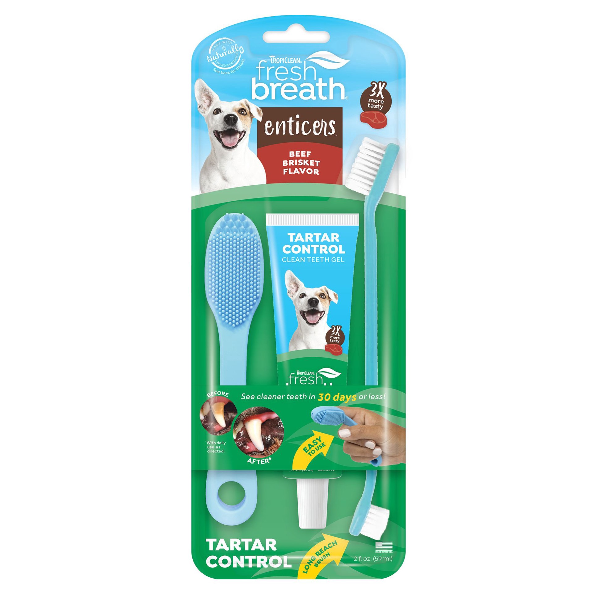 slide 1 of 1, TropiClean Fresh Breath Enticers Kits, 1 ct