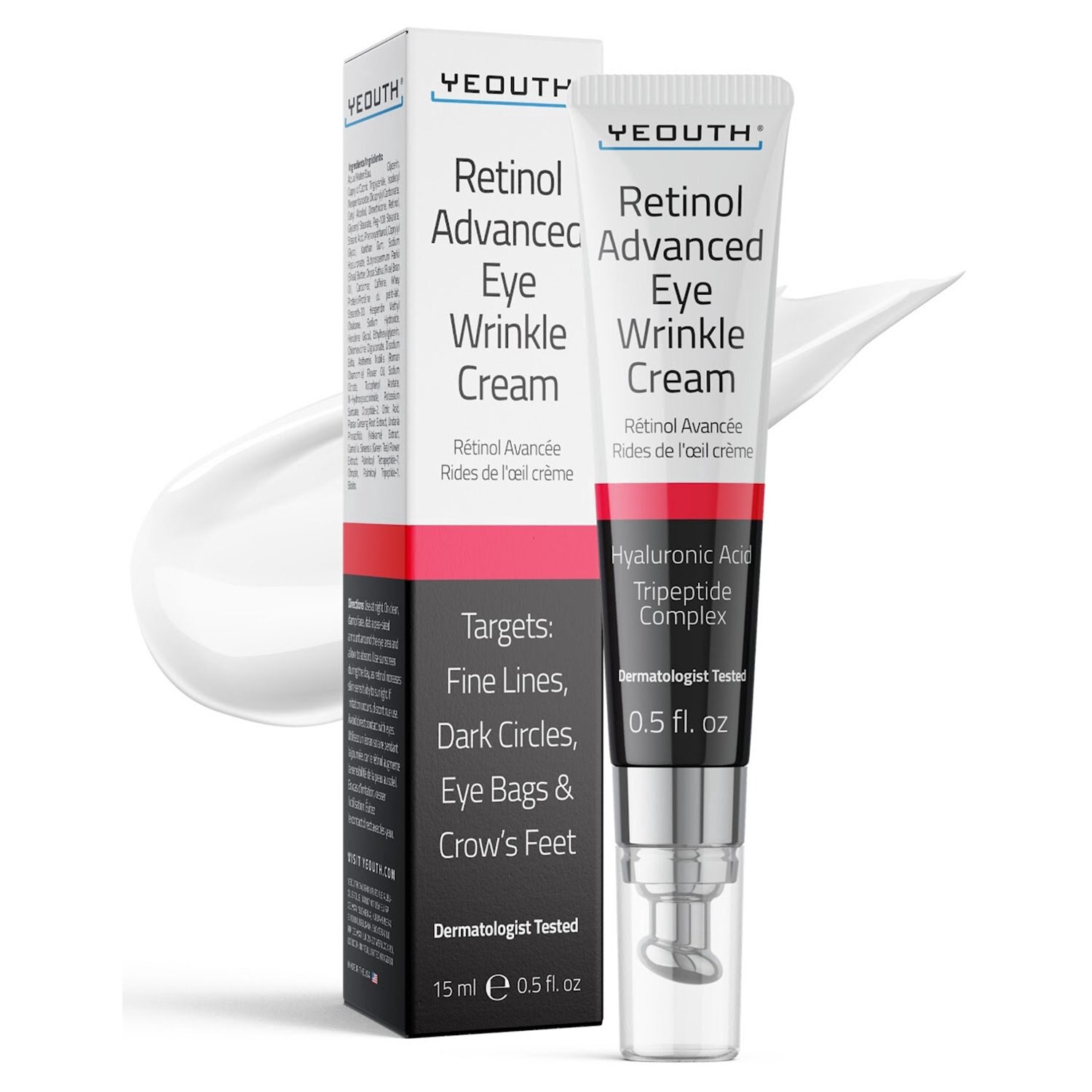 slide 1 of 1, Yeouth Retinol Eye Cream, 0.5 oz
