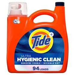 Tide + Ultra Hygienic Clean Liquid Laundry Detergent, Original Scent, 132 Oz