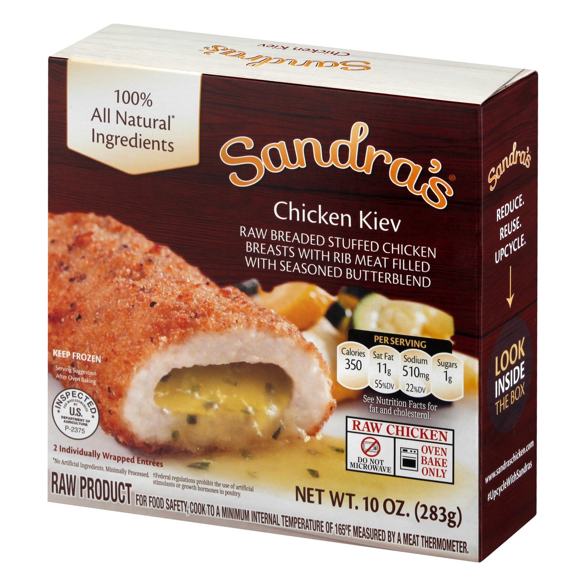 slide 13 of 13, Sandra's Chicken Kiev Stuffed Chicken Breasts 2 ea, 2 ct