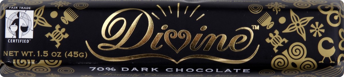 slide 5 of 5, Divine 70% Dark Chocolate Snack Bar, 1.5 oz