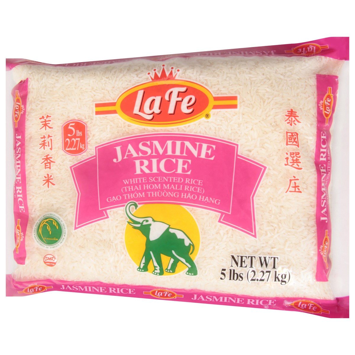 slide 13 of 13, La Fe Jasmine Rice 5 lb, 5 lb