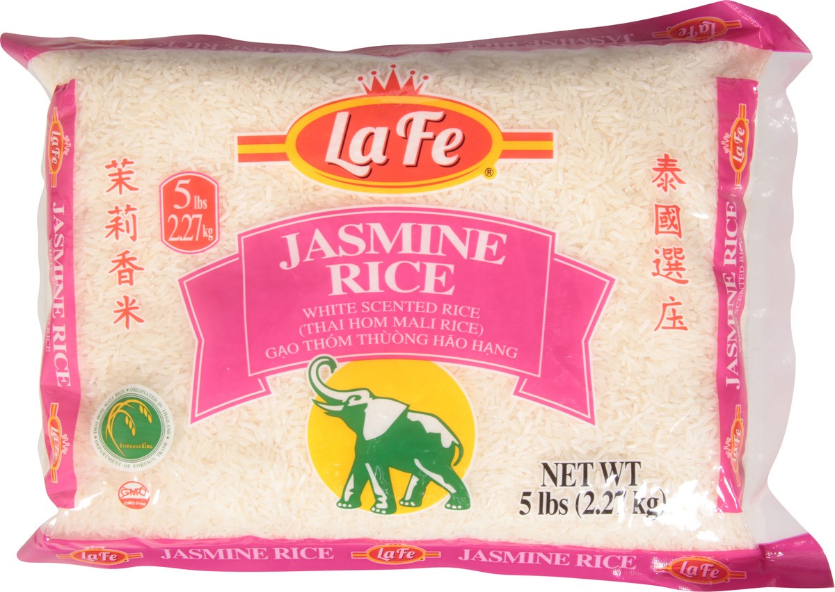slide 4 of 13, La Fe Jasmine Rice 5 lb, 5 lb