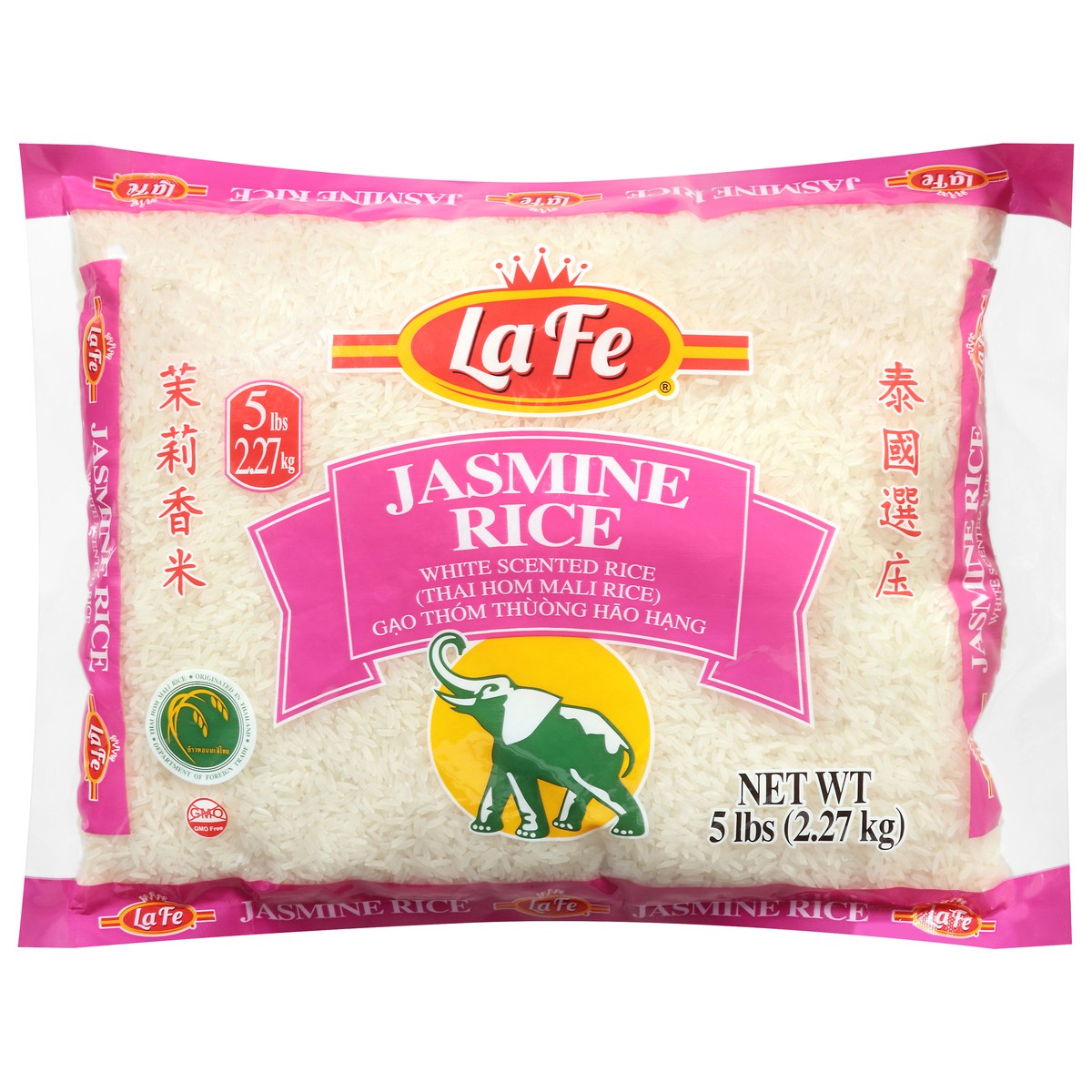 slide 1 of 13, La Fe Jasmine Rice 5 lb, 5 lb