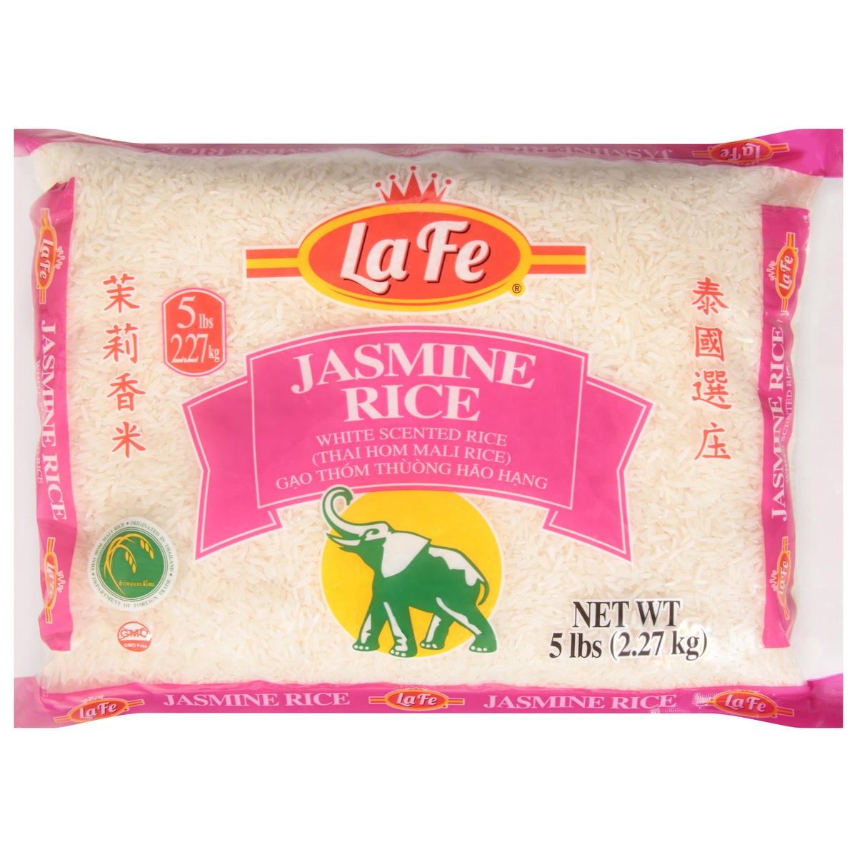 slide 3 of 13, La Fe Jasmine Rice 5 lb, 5 lb