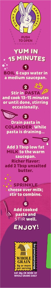 slide 7 of 9, Annie's Yummy Bunnies and Cheddar, Made with Real Cheese and Organic Pasta, 6 oz, 6 oz