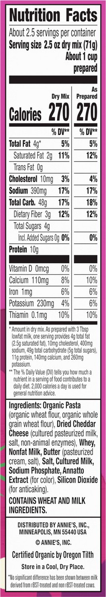 slide 2 of 9, Annie's Yummy Bunnies and Cheddar, Made with Real Cheese and Organic Pasta, 6 oz, 6 oz