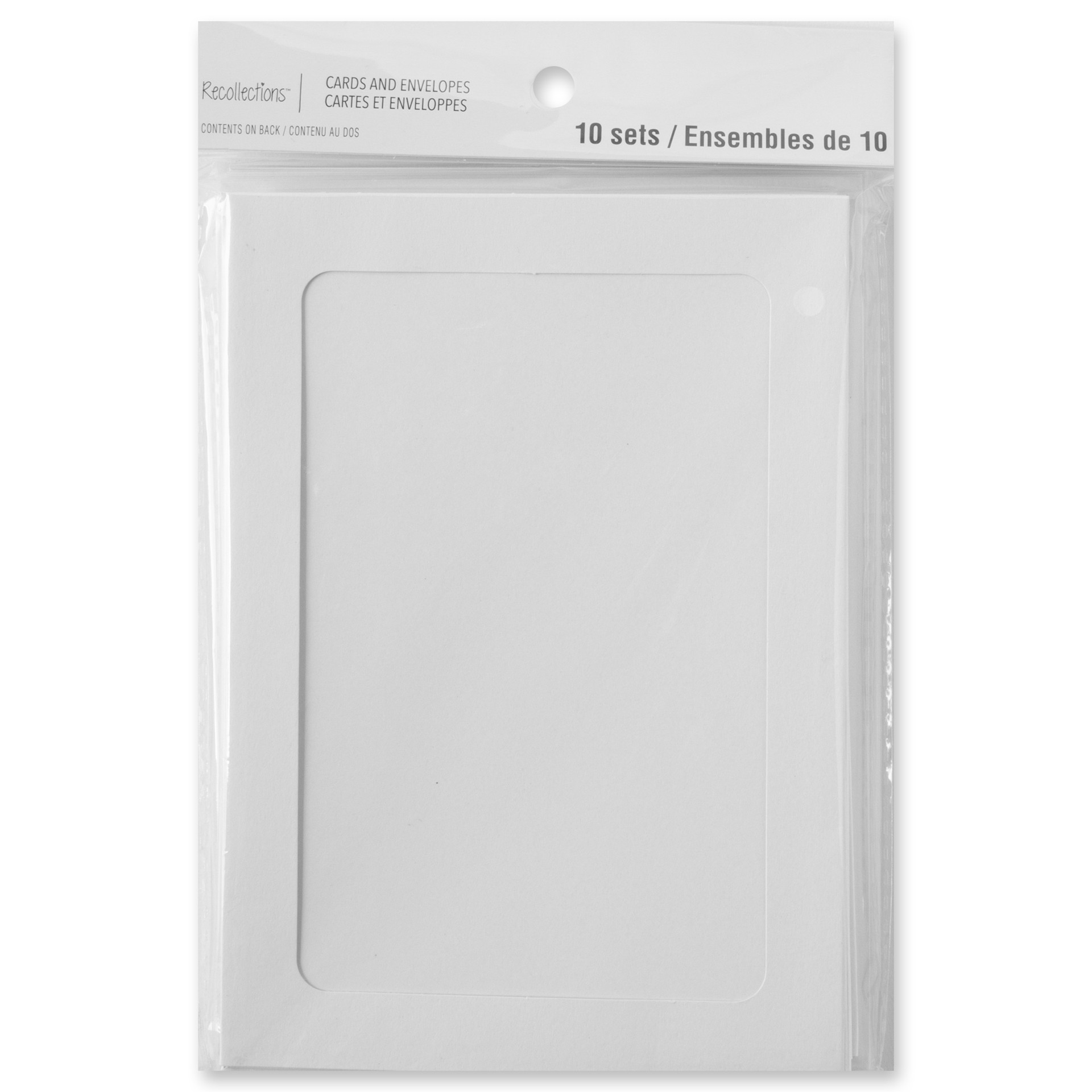 slide 3 of 6, White Frame Cards & Envelopes By Recollections, 5" X 7", 5 in x 7 in