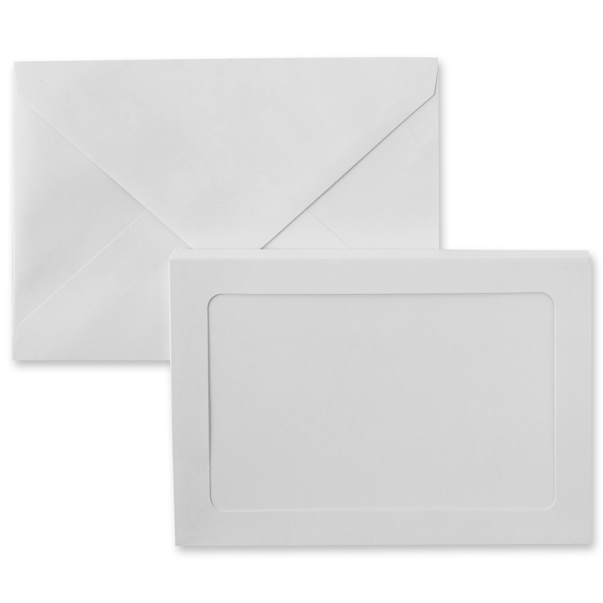 slide 2 of 6, White Frame Cards & Envelopes By Recollections, 5" X 7", 5 in x 7 in