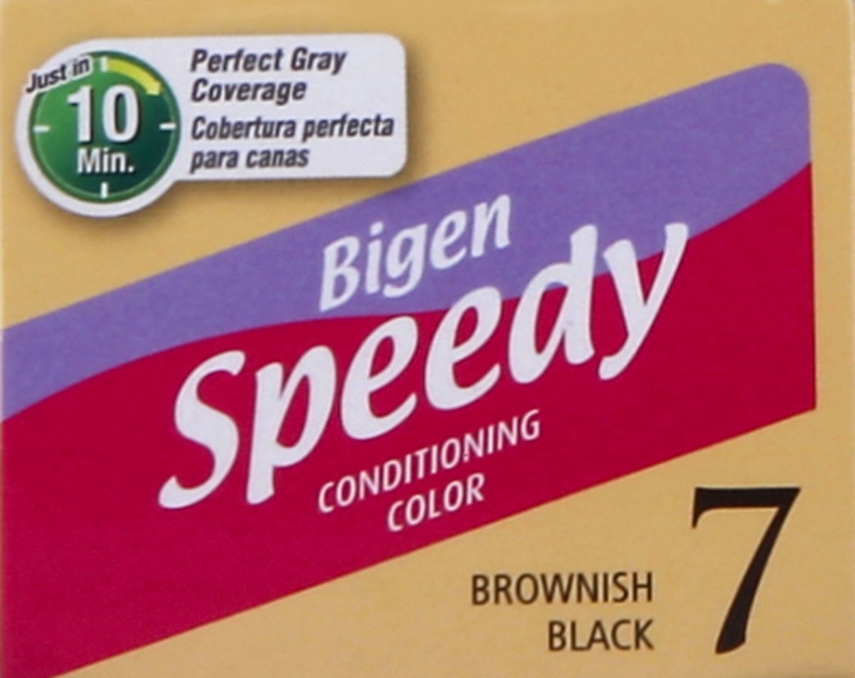 slide 2 of 4, Bigen Permanent Hair Color, Brownish Black 7, 2.82 oz