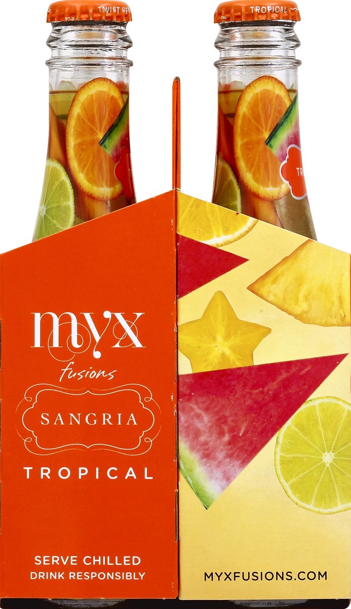 slide 3 of 4, MYX Fusions Sangria 4 ea, 4 ct