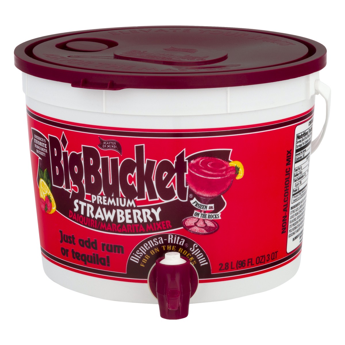 slide 8 of 13, Big Bucket Master Mixes Strwby Margarta Big Bucket - 96 fl oz, 96 fl oz